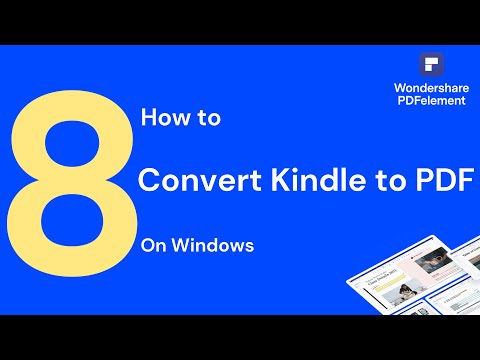 3 Ways to Convert Kindle to PDF for Free