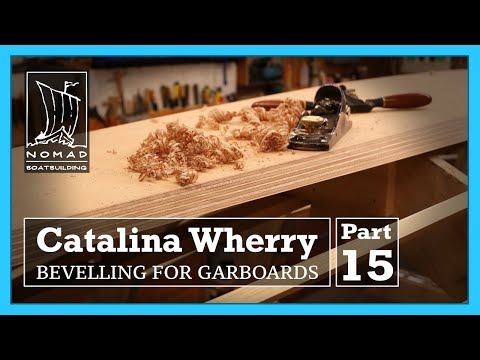 Building the Catalina Wherry - Part 15 - Bevelling for the Garboard Planks