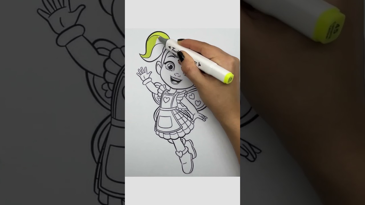 Coloring Fairy Café Friends ☕🧚 | #fairycafefriends #coloring #coloringtime #markers #kidsart