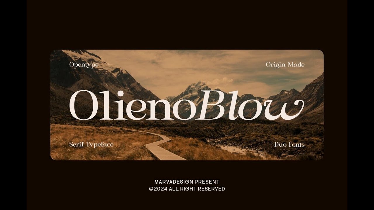 Olieno Blow Font Download