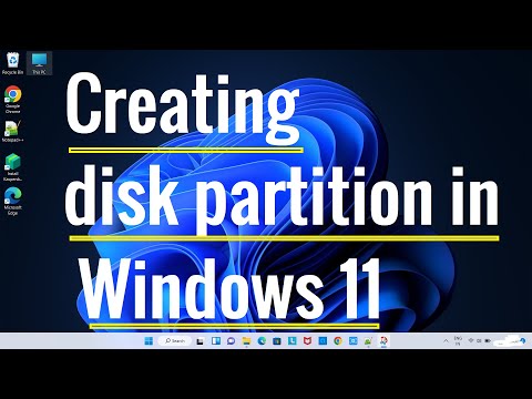 How to create new disk partition in Windows 11 | SSD disk partition in new Laptops