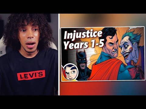 Comic Book Noob Reacts To Injustice Year 1 To 5 - Full Story For The First Time! | Comicstorian