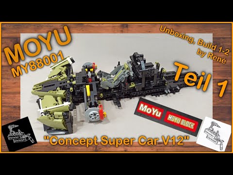 Mega-powerful new manufacturer | Part 1 of the MOYU Lambo Concept Car V12 Vision | MY88001