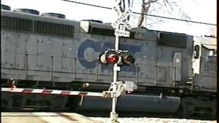 preview picture of video 'Wisconsin Central on CSX at Troy, Ohio - 1998'