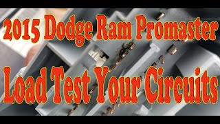2015 Ram Promaster No Start. Load Test Your Circuits