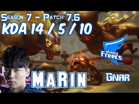 AFs MaRin GNAR vs TALON Top - Patch 7.6 KR Ranked