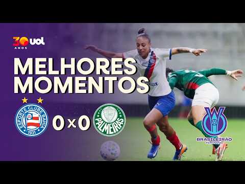 Gols e lances de Bahia x Palmeiras