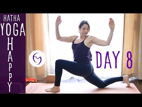 40 Minute Hatha Yoga Happiness: Clean out the Fridge Day 8 | Fightmaster Yoga Videos thumbnail