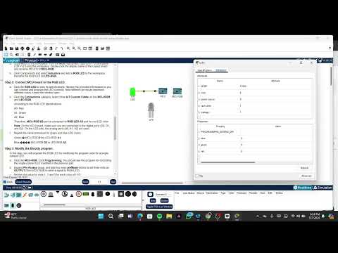 Cisco 2.2.3 Packet Tracer - Blinking an LED Using Blockly