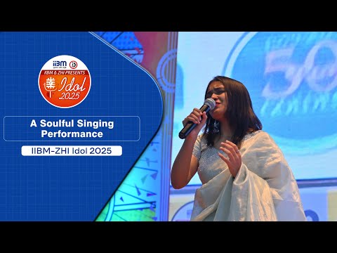 A Soulful Solo Singing Performance at IIBM-ZHI Idol 2025 — melody that moved the audience.