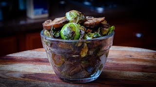 These Brussels Sprouts are LOADED with fiber! | This is a NO MEAT recipe.