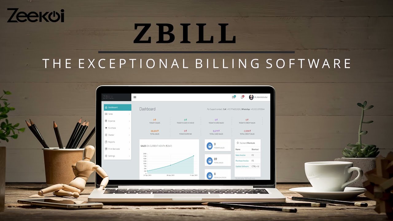 Z bill dashboard explained .The exceptional billing software