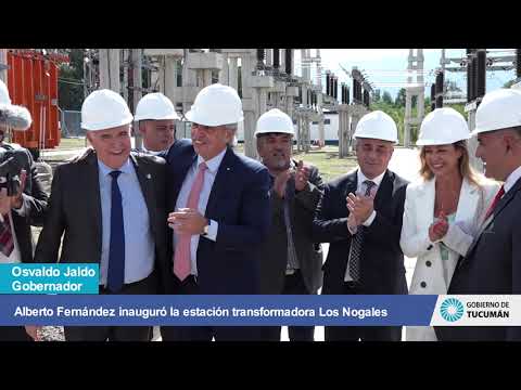 Alberto Fernández inauguró la estación transformadora Los Nogales