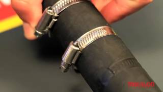 Comparación entre una abrazadera Mikalor y otras dos abrazaderas comunes