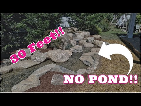 PONDLESS Stream & Waterfall (small backyard  w/ stream fountain)