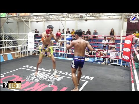 #TFC Fight Night 3 - Nasty Knee Knockout - Pro Muay Thai - Sitrak vs Sokmongkol - Bangla Stadium