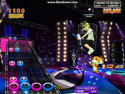 AuditionPVS Guitar Mode SNSD Way To Go Lv.3 ( Hard ) With Flame Out