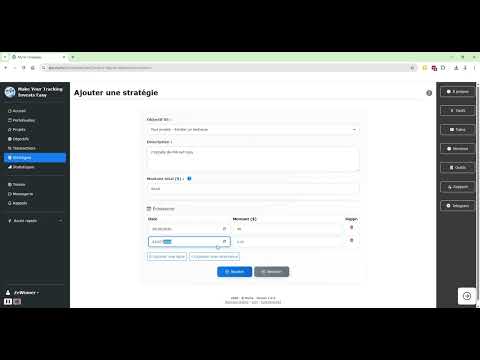 Tutoriel : Ajout d'objectifs et stratégies