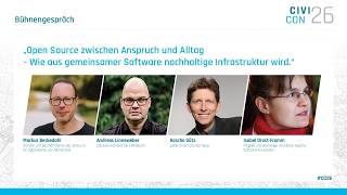 CIVI/CON 2026 – Bühnengespräch: Open Source zwischen Anspruch und Alltag