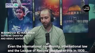 Host speaking with Mahmoud Al-Habbash