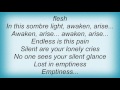 Eternal - The Sombre Light Of Isolation Lyrics