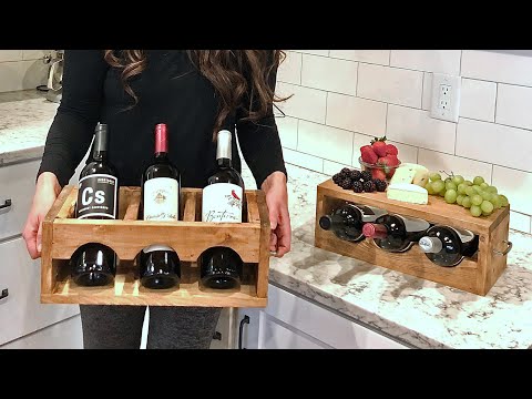 Quick & Easy $10 Wood Wine Holder