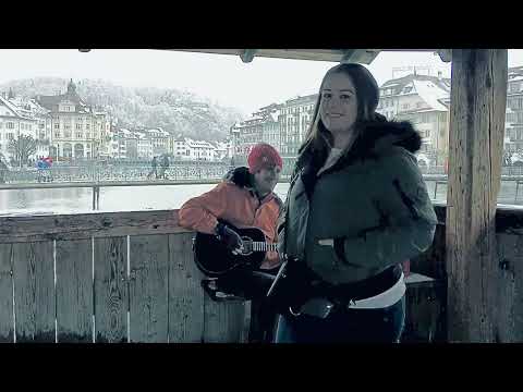 Busking in Lucerne Switzerland - March 2022