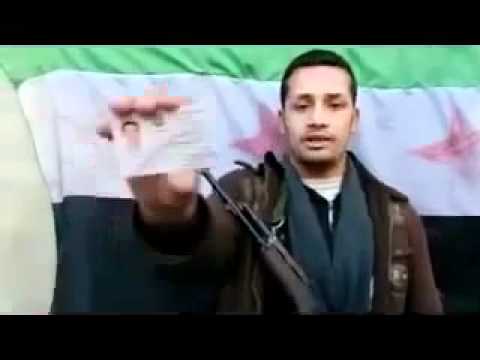 انشقاق الشرطي محمد حسن حمصي من مرتبات فرع الأمن السياسي في درعا وانضمامه إلى كتيبة قذائف الحق