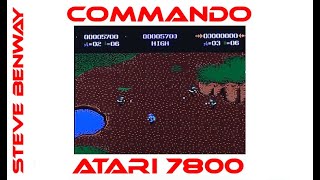 Commando on the Atari 7800 (a short and rubbish video)
