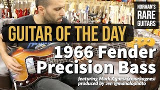 Video thumbnail for Guitar of the Day: 1966 Fender Precision Bass Sunburst | Norman's Rare Guitars by Normans Rare Guitars