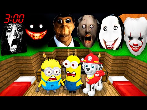 SCARY NEXTBOTS AND JEFF THE KILLER CHASED ME in Minecraft - Gameplay - Coffin Meme Obunga Pennywise