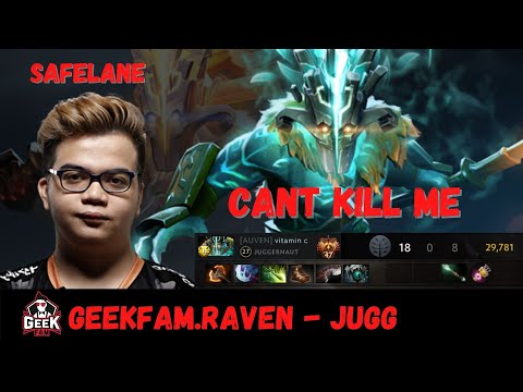 0 DEATHS!! Geekfam.Raven perfect game Juggernaut with Abed Es