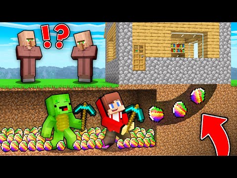 JJ and Mikey Steal RARE ORES in Minecraft - Maizen
