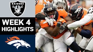 Raiders vs. Broncos | NFL Week 4 Game Highlights