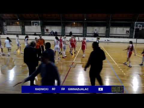 2ZLS 20. kolo / KŽK Radnički - ŽKK Gimnazijalac Tigar