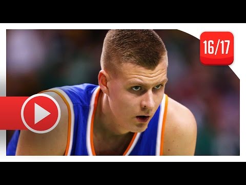 Kristaps Porzingis Full PS Highlights vs Celtics (2016.10.19) - 20 Pts, 3 Blks