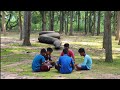 Anaconda Snake Attack On Village Boy In Forest Card Playing Time