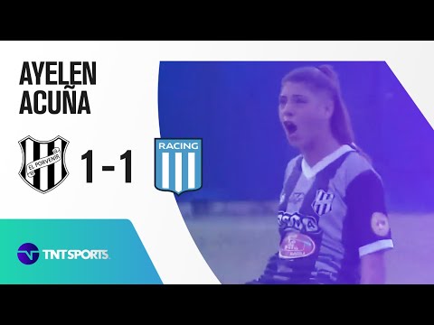 Gol de Ayelen Acuña (1-1) El Porvenir vs Racing | Zona A - F 7 - Torneo Apertura 2021