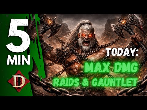 MAX DMG PRIMARY BUILD for Raids & GAUNTLET Barbarian with Challenge Rift Variant in Diablo Immortal