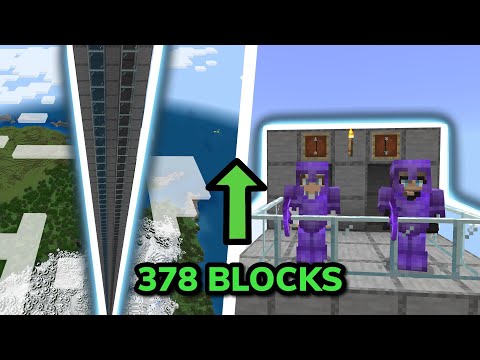 MAKING AN EXTREMELY TALL ELEVATOR in Multiplayer Minecraft Survival (Ep. 81)