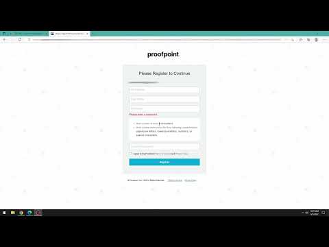 Proofpoint Encrypted Email Registration
