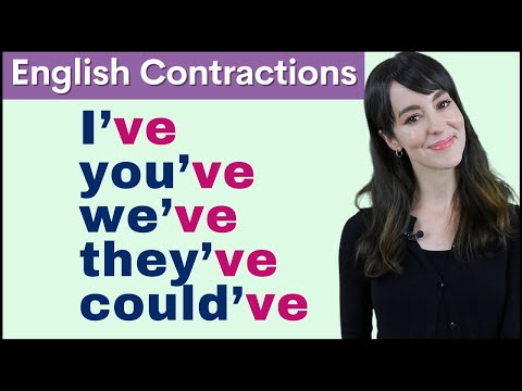 使用 HAVE 學習英語縮略詞 | 文法和發音 (Learn English Contractions using HAVE | Grammar and Pronunciation)