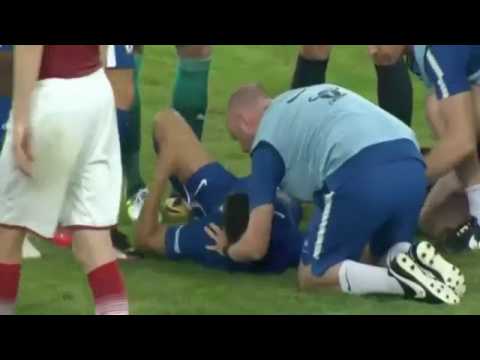 David Ospina Horror Tackle vs Pedro   Arsenal vs Chelsea 0 1 Friendly Match 2017