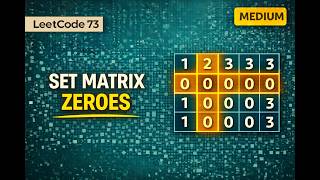Set Matrix Zeroes - Leetcode 73 - Python