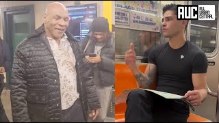 Mike Tyson Keeps Promise & Rides NYC Subway With Ryan Garcia After Beating Devin Haney