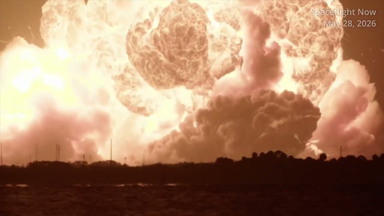 Nuevos detalles sobre la epica explosion del cohete New Glenn en Cabo Cañaveral!