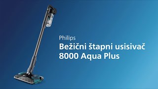 فيليبس مكنسة كهربائية لاسلكية فوهة شفط 360 درجة لالتقاط الأوساخ 3 ملحقات سلسلة 8000