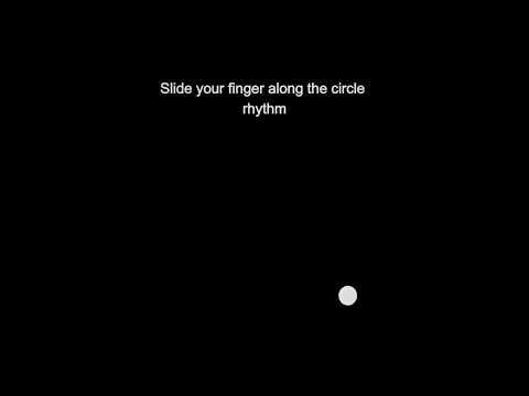 Slide your finger along the circle rhythm 🥰