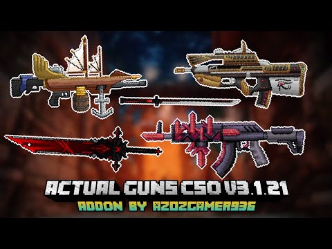 EPIC Minecraft PE Gun Mod Update: MORE Gunskin Awesomeness!