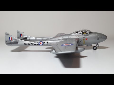 Airfix 1/72 de Havilland Vampire T.11 build review